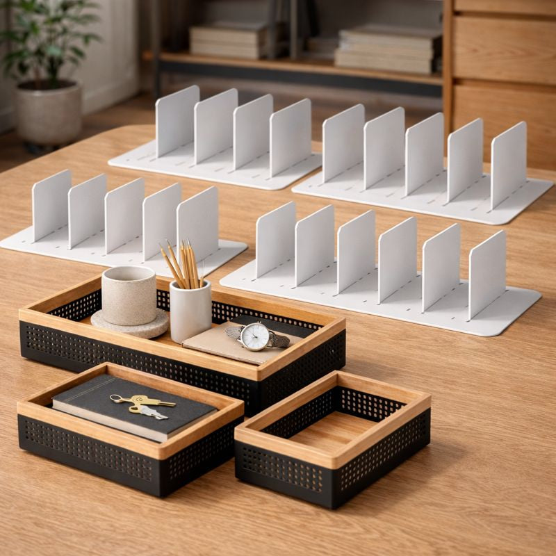 Combo Nordik: Separadores Verticales x4 + Set Organizadores