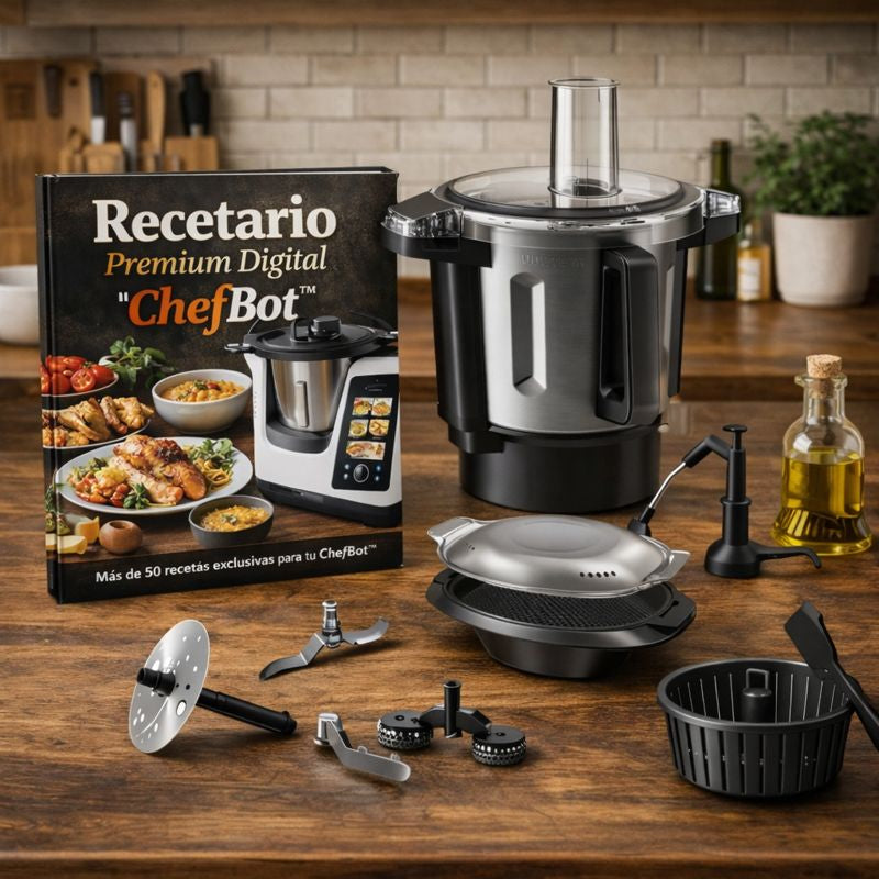 Combo ChefBot: 10 Complementos Gratis + Recetario Premium Digital ChefBot™