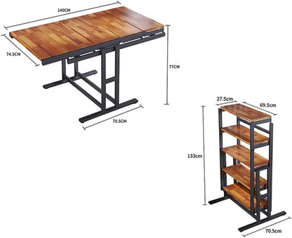 Nordik™  Mesa Estantería 3-en-1